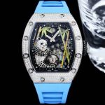 Richard Mille RM26-01 Silver stainless steel case with White diamond watch